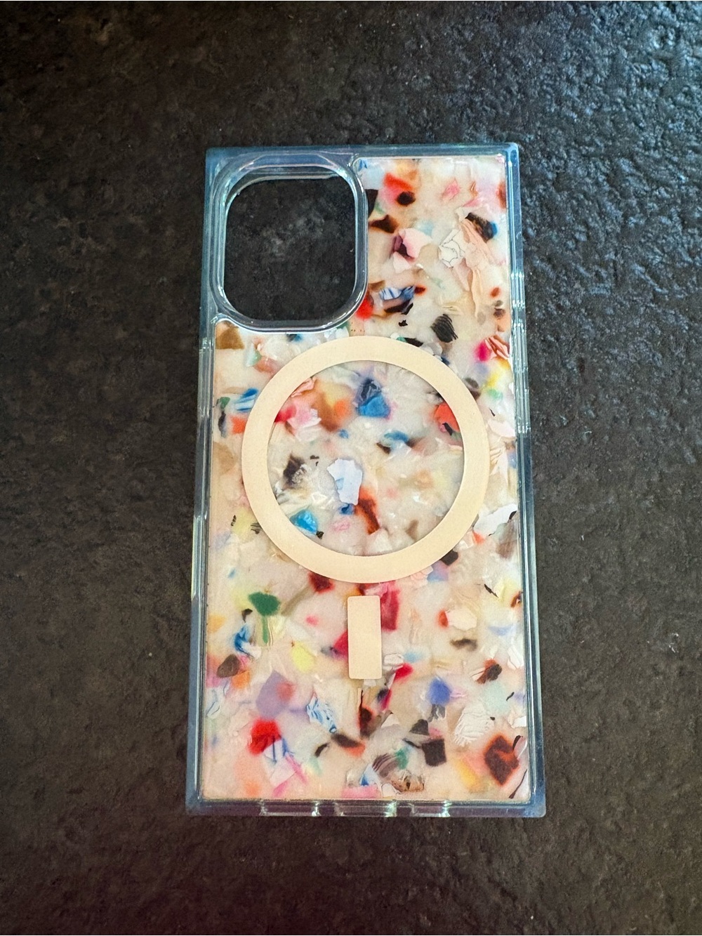 🌈 Colorful square corner iPhone 16 case 🌈✨